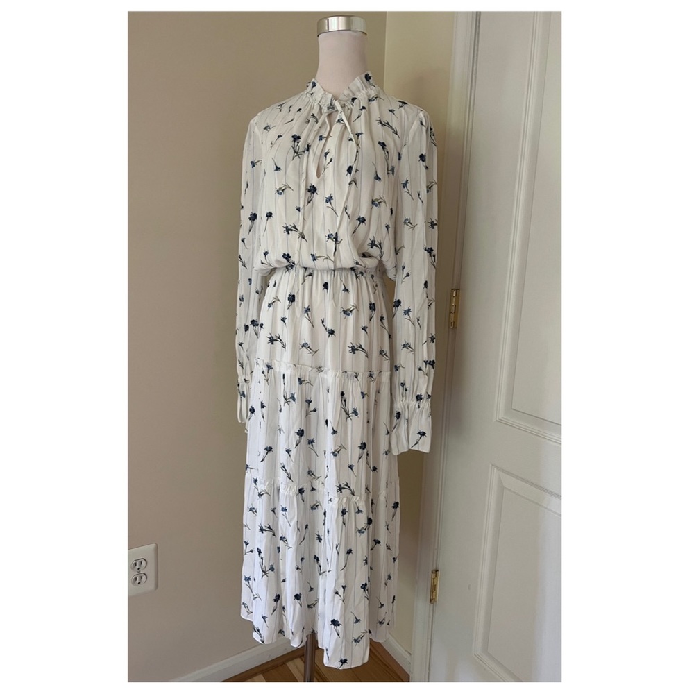 JOIE Floral-Print Silk Midi Dress - Picture 9 of 17